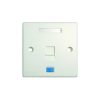 Dintek 1-Port Wall Plate with Shutter