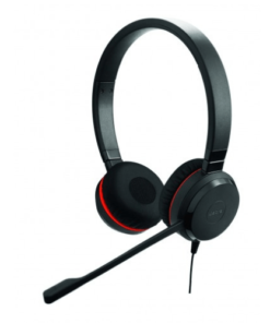 Jabra Evolve 30 MS DUO Dual Ear USB & 3.5mm Headset - Black