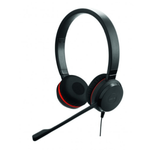 Jabra Evolve 30 MS DUO Dual Ear USB & 3.5mm Headset - Black