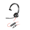 Poly Blackwire 3310 Monaural Microsoft Teams Certified Headset