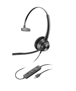 Poly EncorePro 310 USB-C Monoaural Headset TAA