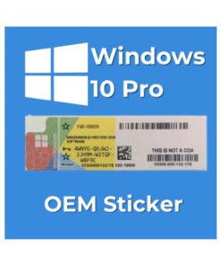 Windows COA Sticker With OEM Key (Red/Blue/Yellow)