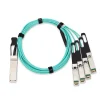 Compatible 1m QSFP+ to 4xSFP+ Breakout AOC Cable