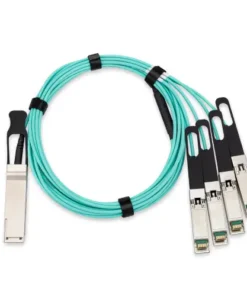 Compatible 1m QSFP+ to 4xSFP+ Breakout AOC Cable